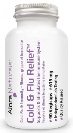 ALORA NATURALS Cold&Flu Relief (615mg)  90 Capsules