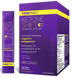 ResetBIO Ketone Shift with KetobaT _ Black Cherry Almond (30pk)