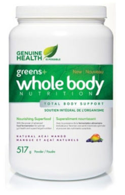GENUINE HEALTH Greens+ Whole Bod Acai Mango (517g)