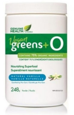 GENUINE HEALTH Vegan Greens+ O Vanilla (248gr)