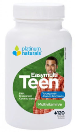 PLATINUM Easy Multi Teen Young Men (120 Softgels)