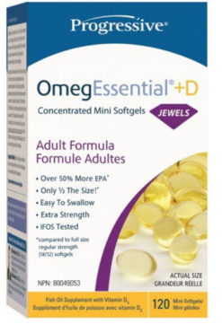 PROGRESS OmegEssential Jewels Mini Gels (120 softgels)