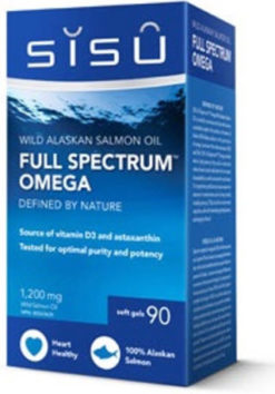 SISU Full Spectrum Omega -Wild Alaskan Salmon Oil (90 Softgels)