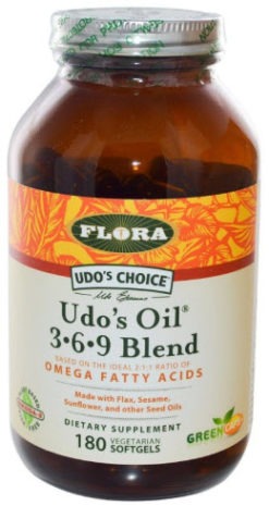 FLORA Udo's Oil 3-6-9 Blend (180 Capsules)
