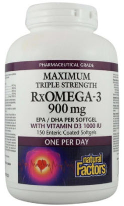 NATURAL FACTORS RxOmega-3 900mg (150 softgels)