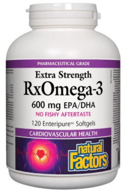 NATURAL FACTORS RxOmega-3 600mg  (120 softgels)