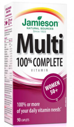 JAMIESON 100% Multi Complete Women's 50+ (90 caplets x 4 packs)